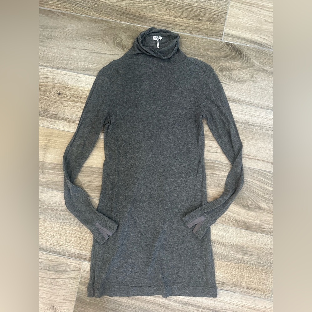 Splendid turtleneck long shirt dress